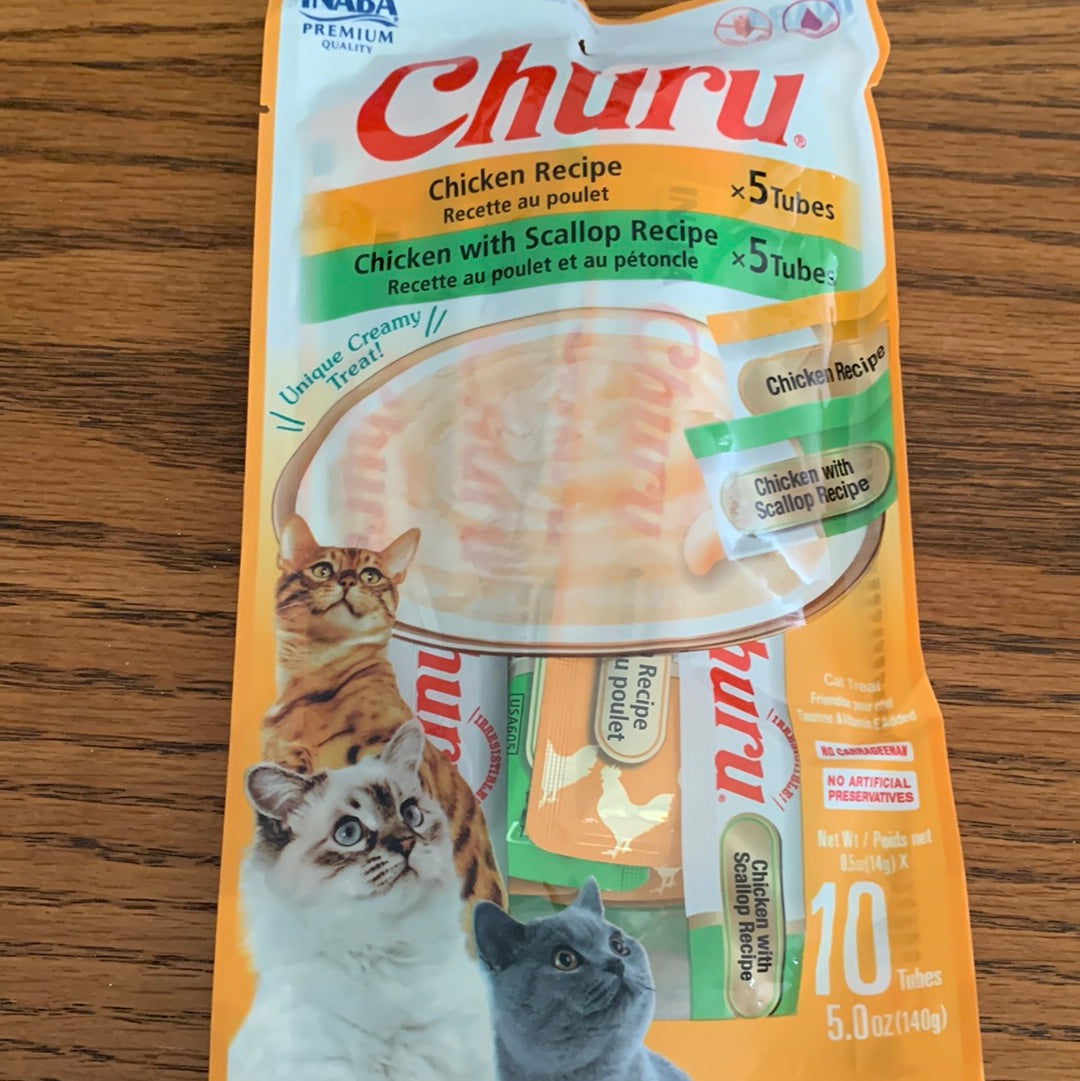 Cat churu choice of chicken or tuna pack