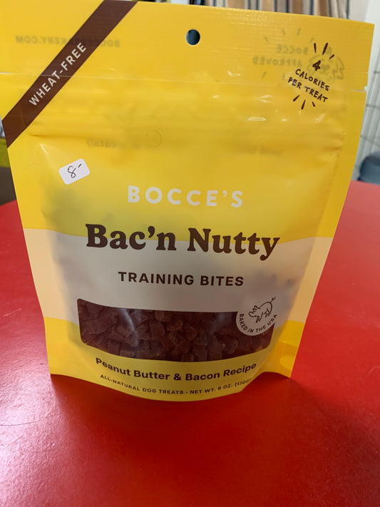 Bacon and peanut butter dog training treats