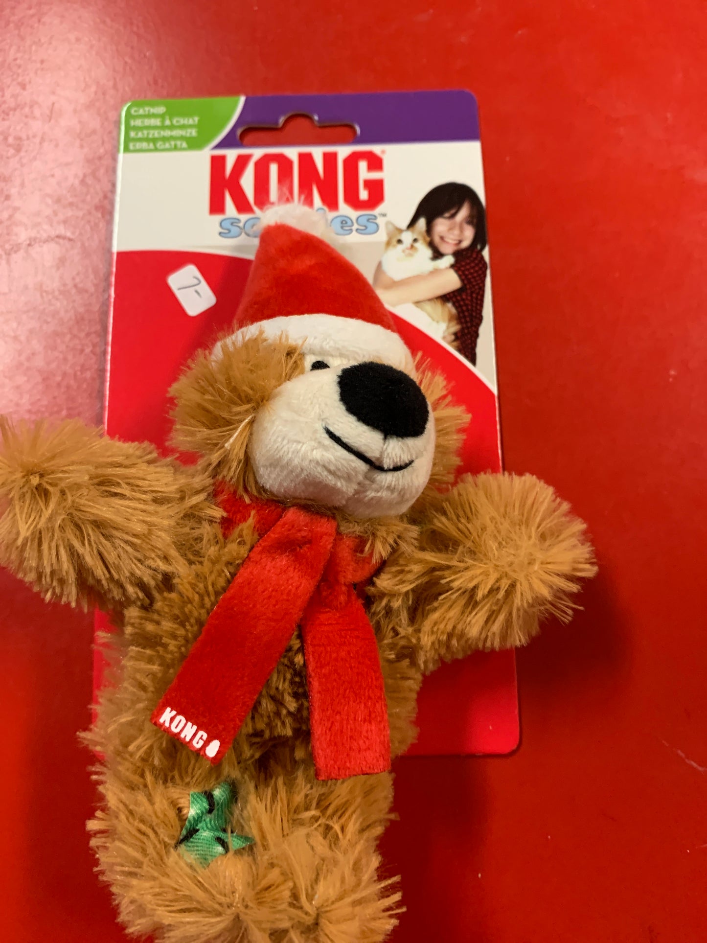 Kong holiday cat nip bear