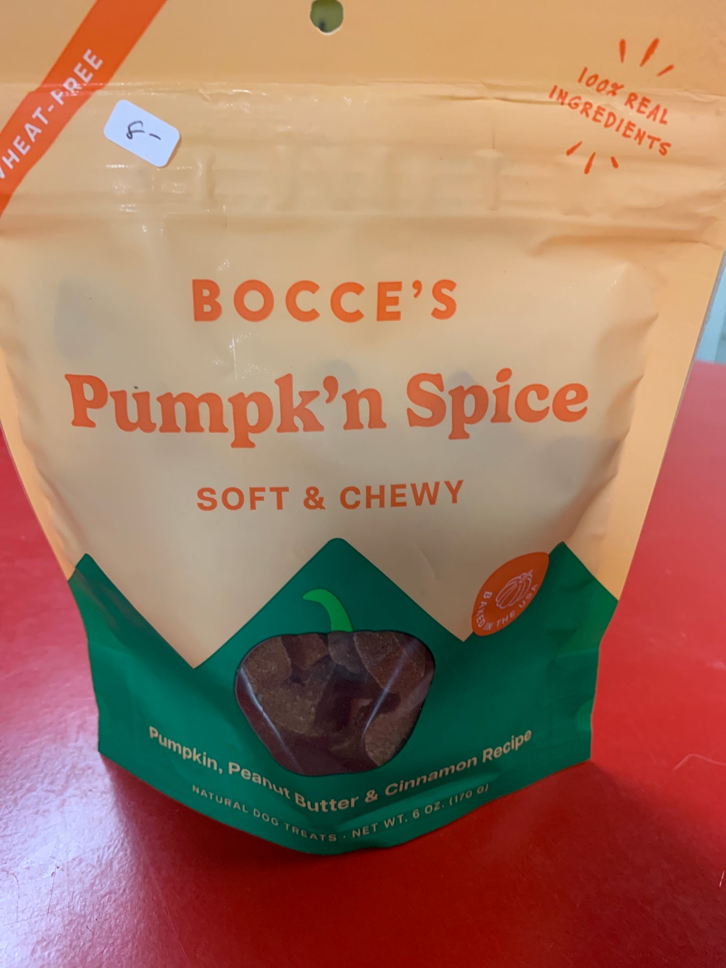 Pumpkin spice dog treat