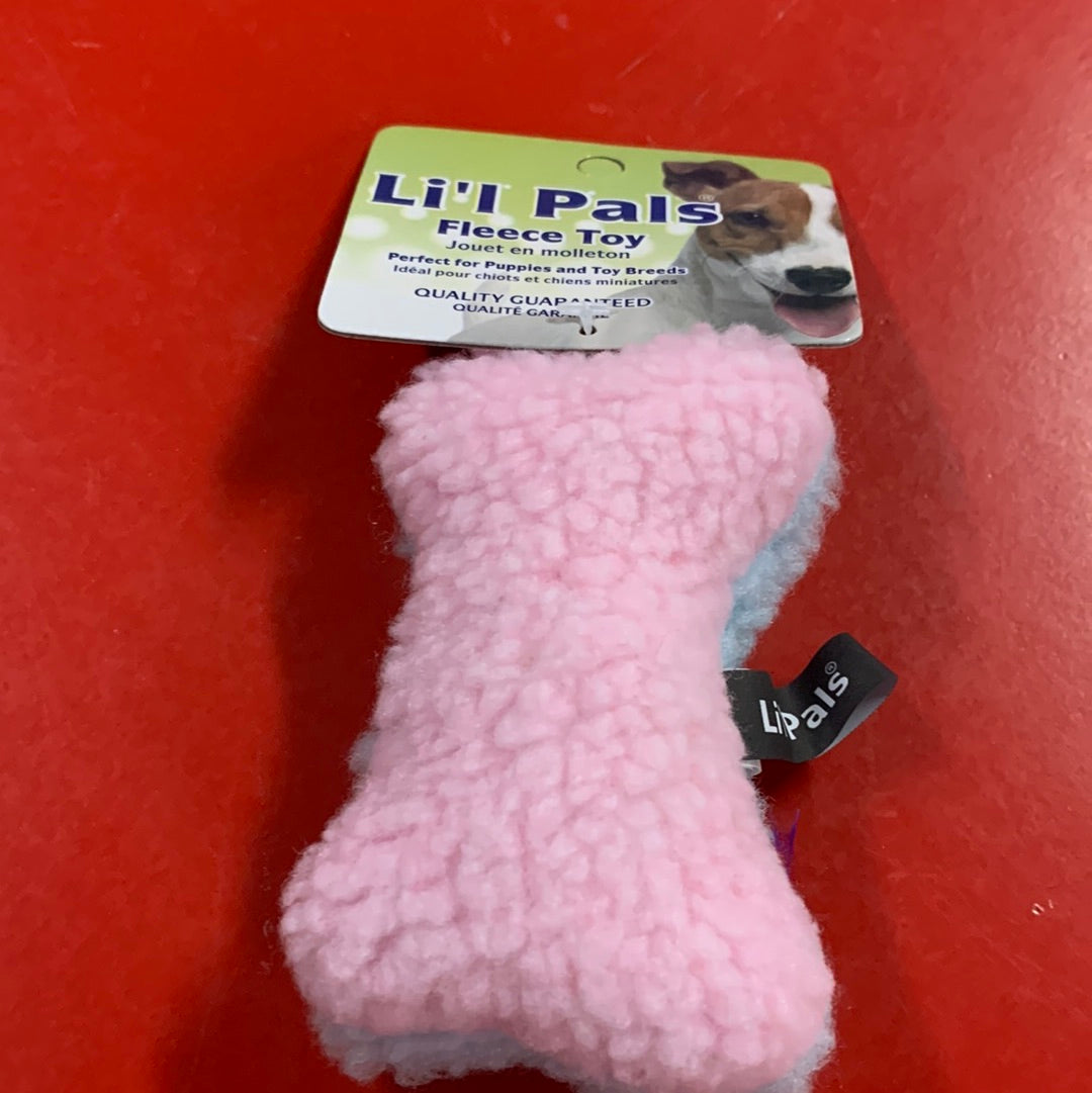 Plush stuffed bone dog toy