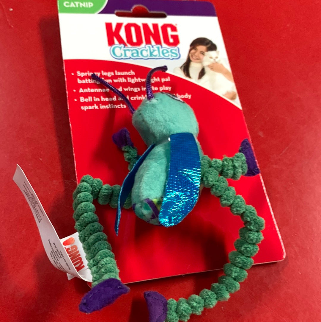 Kong cat toy crackles grasshopper