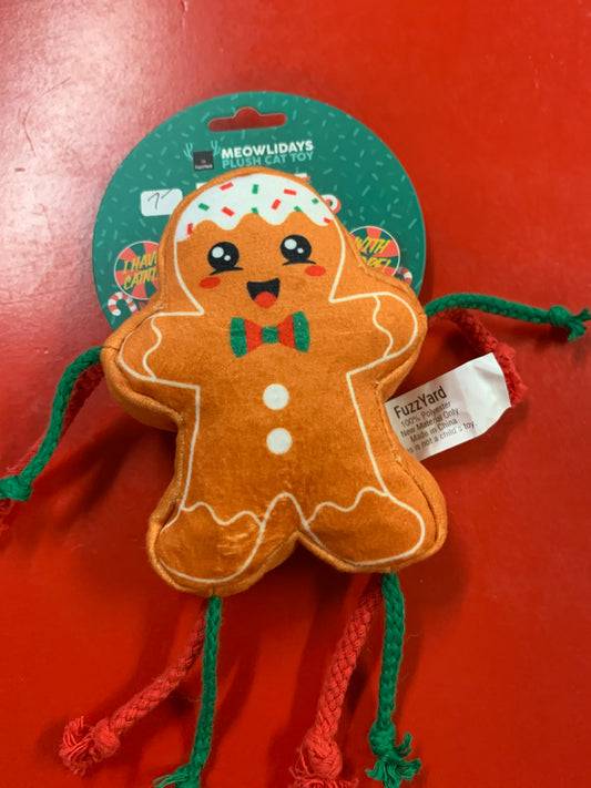 Gingerbread cat toy